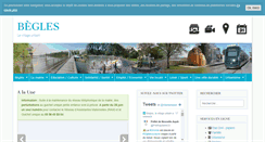 Desktop Screenshot of mairie-begles.fr