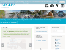 Tablet Screenshot of mairie-begles.fr